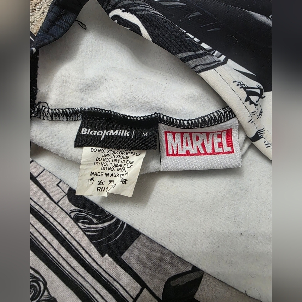 Blackmilk Marvel Black Widow Short Set Wifey Top M Rare Flawed Dollskill Comic - Picture 13 of 15